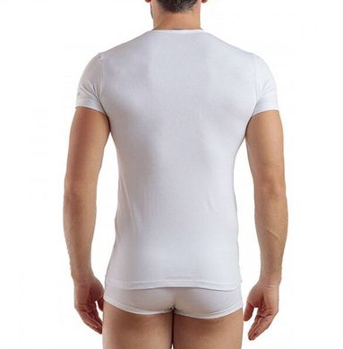 Базовая мужская футболка из хлопка BIELASTICO с круглой горловиной Enrico Coveri - 4