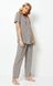Классическая пижамка рубашка и брюки Jamila Aruelle - 3