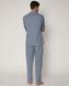 Классическая мужская пижама из хлопка с длинным рукавом Admas - 3