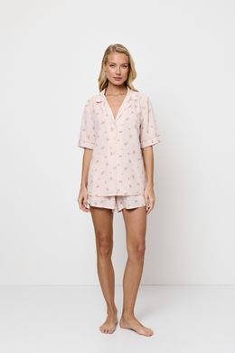 Тонка піжамка сорочка та шорти Flossie Aruelle, Рожевий, S