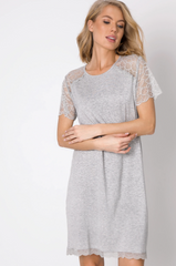 Романтична нічна сорочка з віскози MARIANNA Aruelle, Сірий, XL