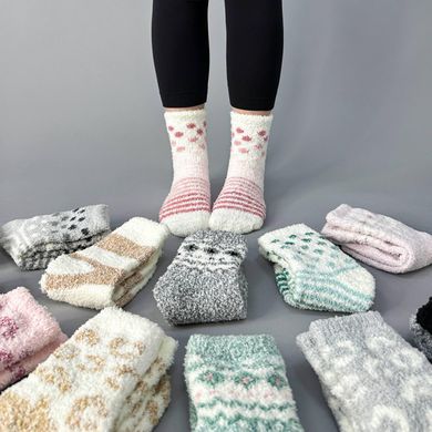 Теплые мягкие носочки с эффектом "ТРАВКА" махровые на флисе Shato Lady Cozy Socks - 2