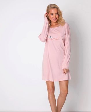 Ночная рубашка из хлопка и модала PAULINE Aruelle, Розовый, S