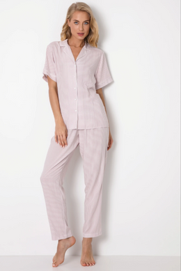 Брючная пижама из вискозы WENDY Aruelle, Розовый, XL