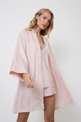 Легкий вискозный халатик Aara Aruelle, Розовый, M