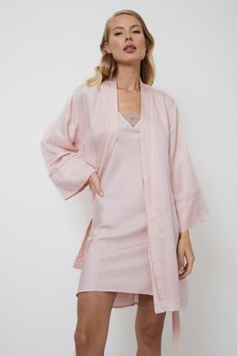 Легкий вискозный халатик Aara Aruelle, Розовый, M