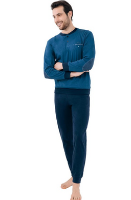 Мужская хлопковая пижама больших размеров Il granchio - 2