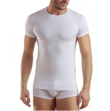 Базовая мужская футболка из хлопка BIELASTICO с круглой горловиной Enrico Coveri - 3