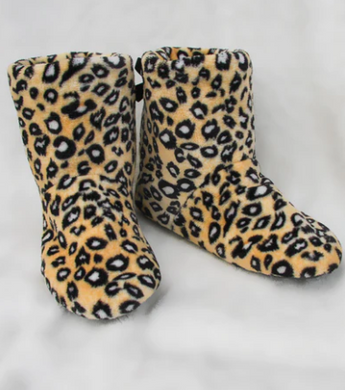 Домашні тапочки-уггі з леопардовим принтом чоботи уггі м'які махрові фліс Shato