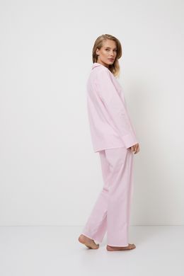 Стильная хлопковая пижама брюки и рубашка Amorette Aruelle., Розовый, S