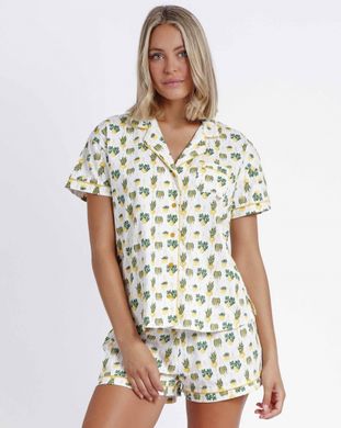 Женская трикотажная пижама рубашка и шорты Admas - 1