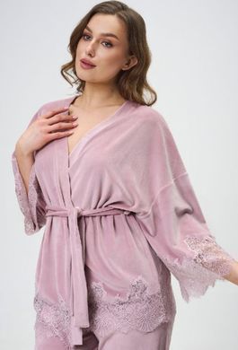 Женский велюровый костюм с кружевом Shato, ROSA ANTICO, S