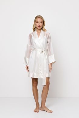 Полупрозрачный шифоновый халатик Aphrodite Aruelle, Белый, S