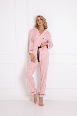 Брючна піжама з віскози CHARLOTTE Aruelle, Рожевий, XL