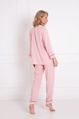 Брючна піжама з віскози CHARLOTTE Aruelle, Рожевий, XL