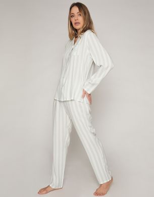 Классическая пижама в полоску с длинным рукавом Admas - 2