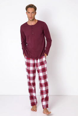 Мужская пижама штаны из фланели и лонгслив NATHAN Aruelle - 2