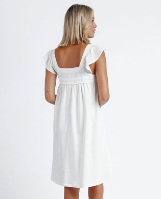 Біла нічна сорочка зі 100% бавовни Admas